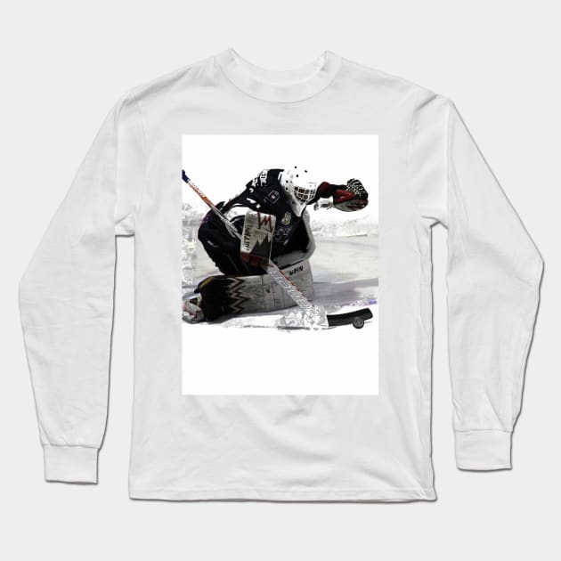 No Goal! - Ice Hockey Goalie Long Sleeve T-Shirt by Highseller